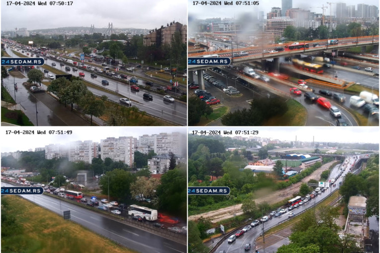Promena vremena donela i gužve u Beogradu! Pratite naše kamere uživo i izbegnite kritične saobraćajnice (VIDEO)
