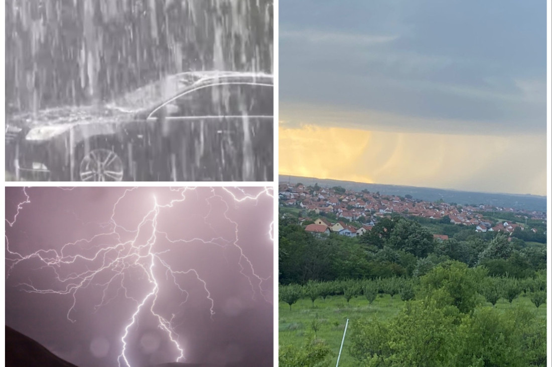 RHMZ izdao hitno upozorenje! Superćelijska oluja pogodila Loznicu, Lajkovac i Koceljevu, sada ide ka ovom gradu (FOTO/VIDEO)
