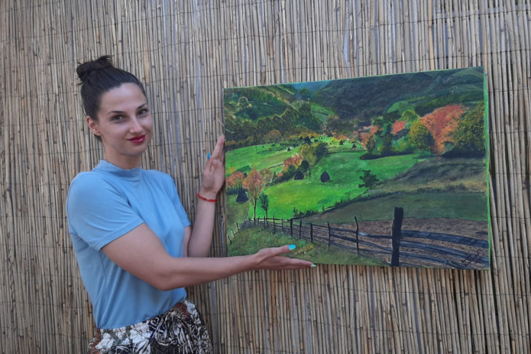 Četkicom stvara magiju i ljubav prema Srbiji pretvara u dela: Milica je učiteljica i slikarka, trudi se da svoj talenat prenese na đake