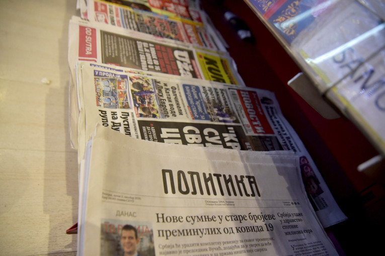 Prelistavanje štampe za ponedeljak, 8. februar 2021. godine