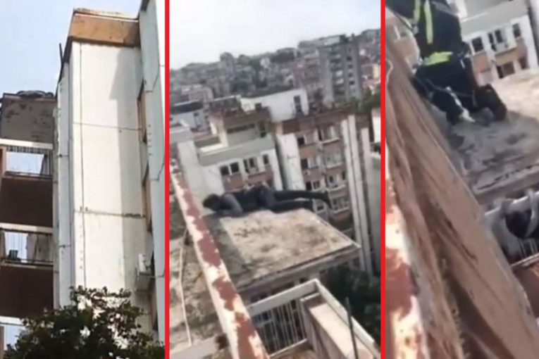 Sekunde falile vatrogascima da spasu samoubicu sa vrha solitera