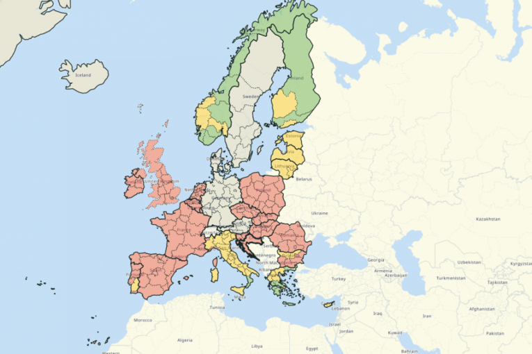 EU objavila korona-kartu, samo tri zemlje zelene