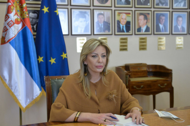 Razmenili stavove: Sem Fabrici i Jadranka Joksimović o nastavku evropskih integracija