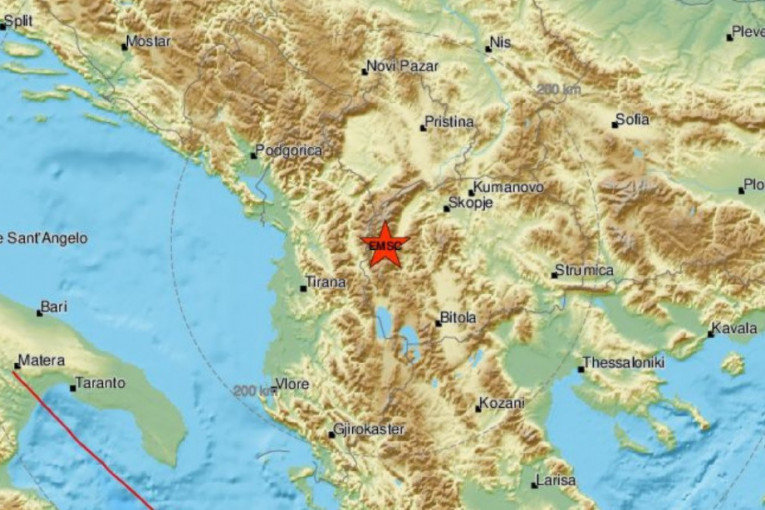 Opet zemljotres u Severnoj Makedoniji: Osetio se i na jugu Srbije (FOTO)
