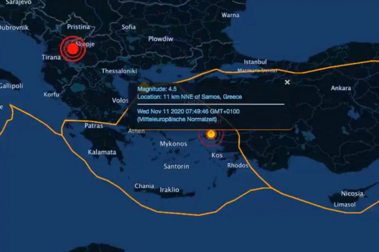 Opet zemljotres na grčkom ostrvu (FOTO, VIDEO)