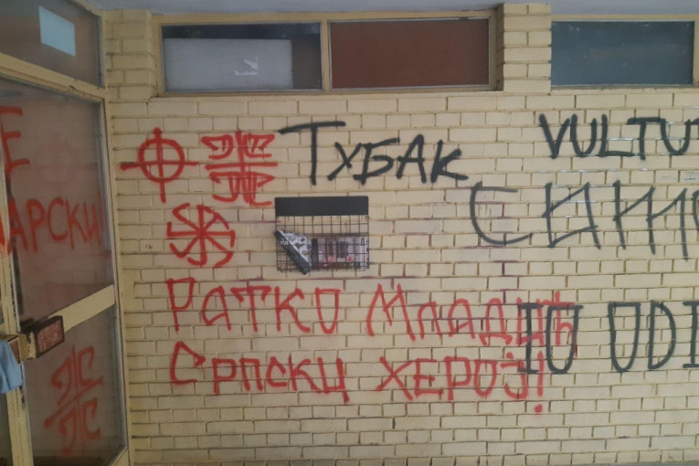 Grafiti mržnje ispisani na kući Gruhonjića (FOTO)