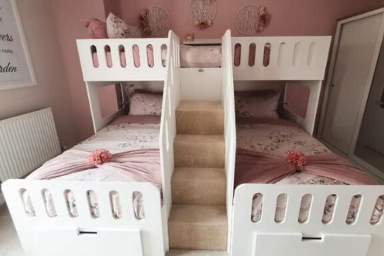 Krevet za tri devojčice: Genijalan DIY projekat jedne mame