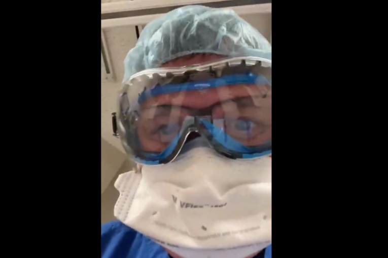 Lekar simulirao šta vidi pacijent koji umire od kovida: "Nošenje maske je dosta lakše" (VIDEO)