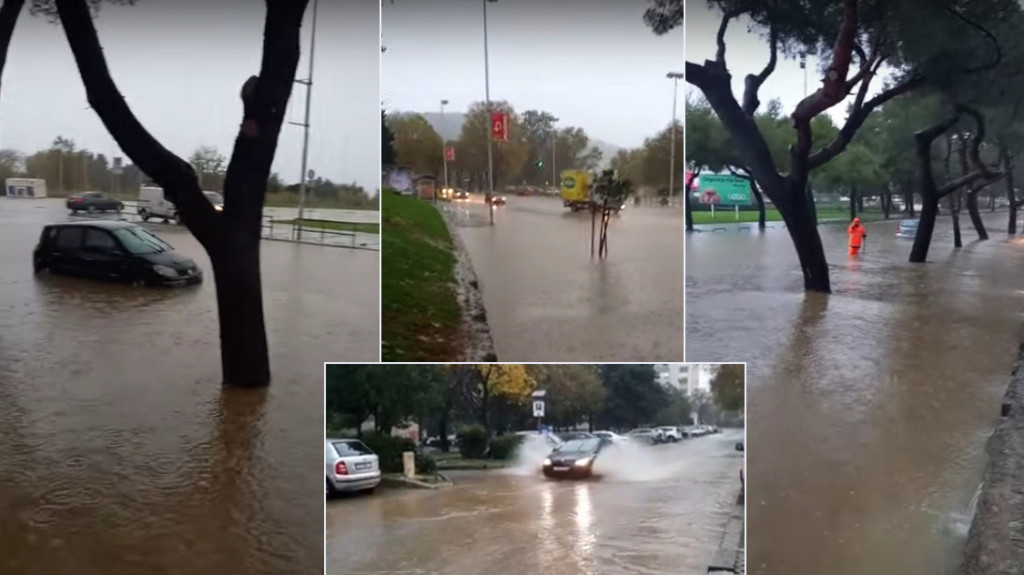 Juče sneg, a danas kiša pravi haos u Hrvatskoj: U Splitu voda do kolena ...