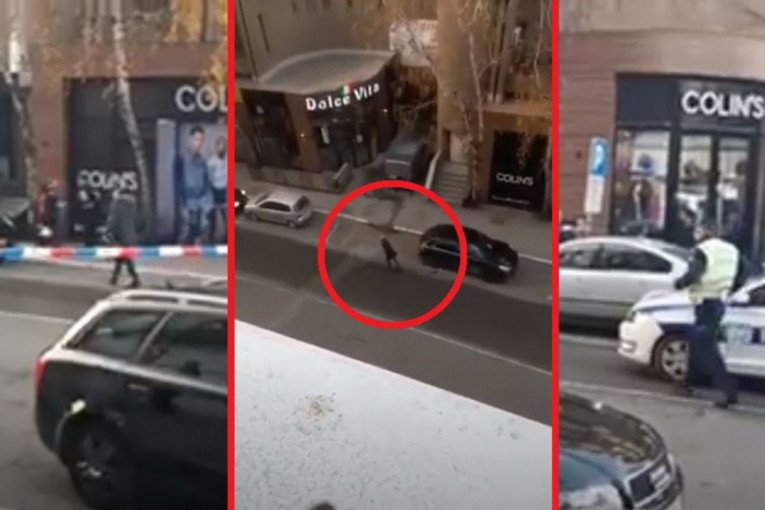 Snimak napada u Novom Pazaru: Muškarac puca u izlog i beži