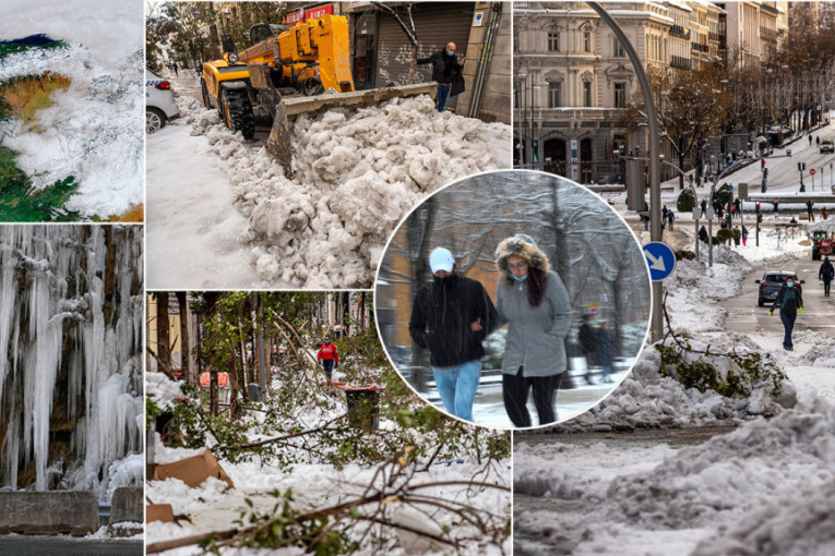 Filomena na pragu Srbije: Ledena oluja koja je okovala Španiju stiže u našu zemlju, preti nam debeli minus i "snežni pljusak" (FOTO)