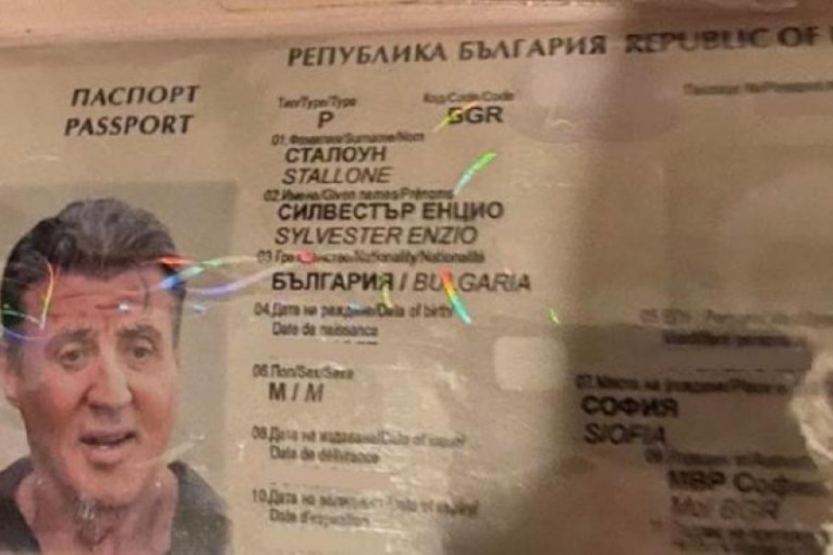 Silvester Stalone "postao" Bugarin: Uhapšena grupa falsifikatora koja se hvalila pasošem američkog glumca