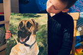 Devetogodišnji umetnik i njegova humana četkica za slikanje