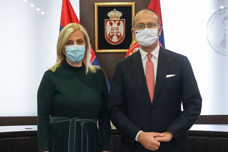 Ministarka Popović sa Fabricijem: Razmotren proces usklađivanja zakonodavstva Srbije sa zakonodavstvom Evropske unije