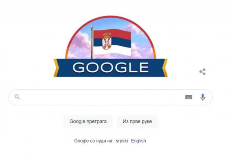 Google razvio srpsku zastavu umesto svog logoa