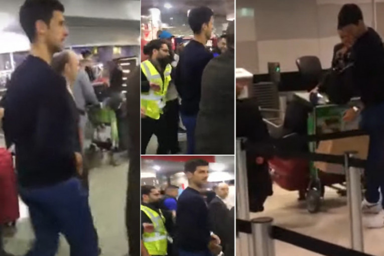 Ludnica na aerodromu u Melburnu: Novak napustio Australiju (VIDEO)
