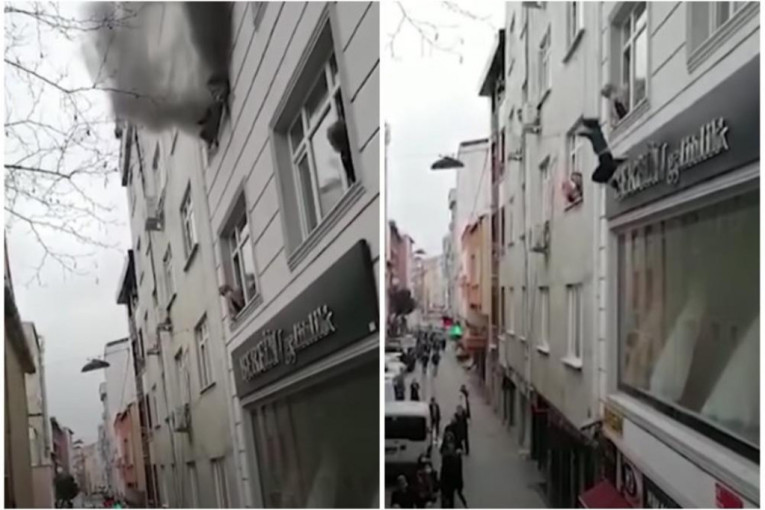 Majka u Istanbulu izbacila četvoro dece kroz prozor kako bi ih spasila od požara (VIDEO)