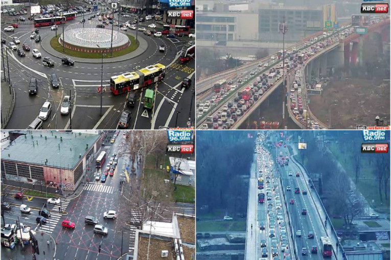 Saobraćajni kolaps na beogradskim ulicama: Nevreme i popodnevni špic "zarobili" vozila