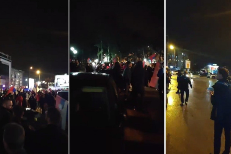 Na ulicama slavlje, pristalice koalicije Za budućnost Nikšića slave pobedu (VIDEO)