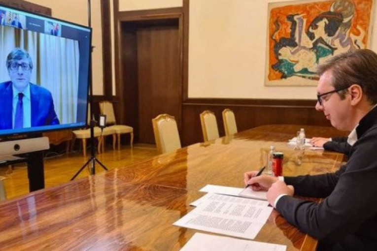 Vučić razgovarao sa Palmerom putem video-linka: Bilo je reči o pandemiji, ekonomiji, regionu, dijalogu Beograda i Prištine (FOTO)