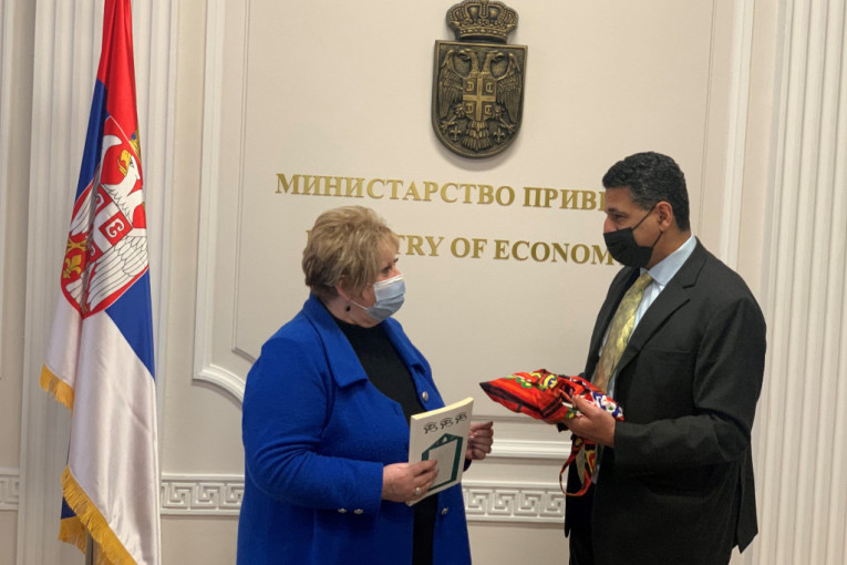 Ministarka Atanasković sa ambasadorom Egipta: Šansa za infrastrukturne projekte, IT, prehranu...