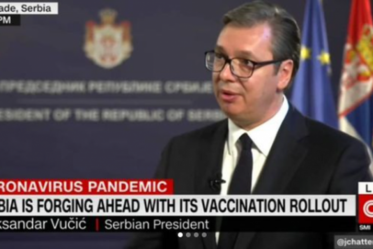 Vučić dao intervju za CNN: "Za Srbiju nabavka vakcina nije bila geopolitičko pitanje, već pitanje spasavanja života" (FOTO)