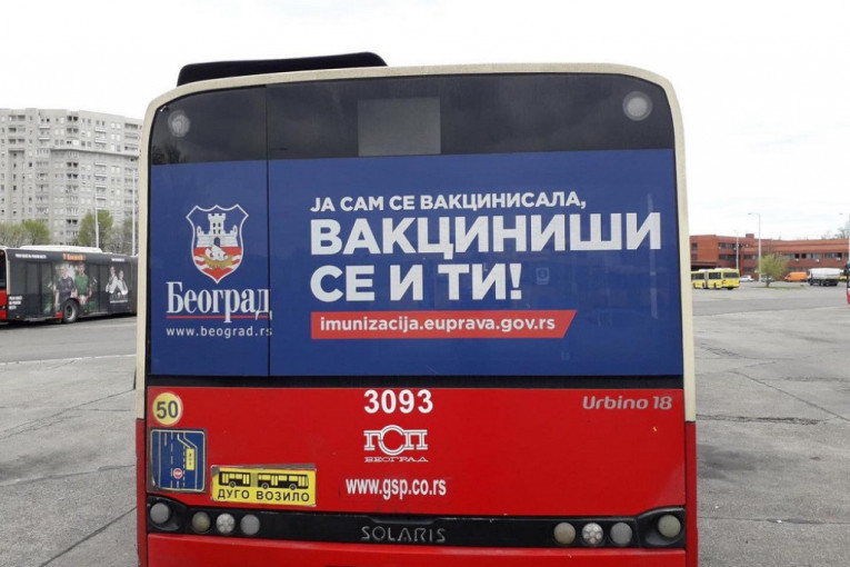"Beograd pobeđuje": Na prestoničkim ulicama 10 autobusa sa porukama za promociju vakcinacije