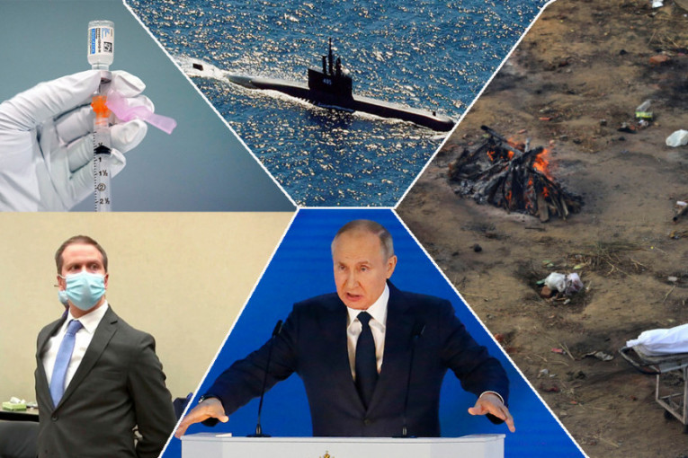 Sedmica u svetu: Lomače za umrle od korone, vodeni grob za mornare, presuda koju je čekala planeta i Putinova nadmoć