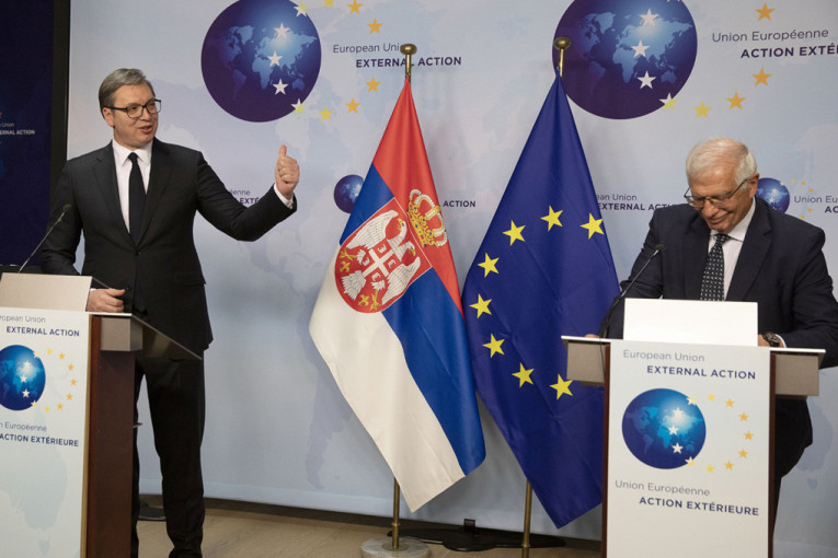 Jedna od najboljih poseta Briselu: Vučić i Borelj nakon sastanka u četiri oka obraćaju se javnosti