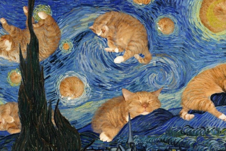 Svog mačka ubacuje na poznata umetnička dela, a ona su hit na Instagramu