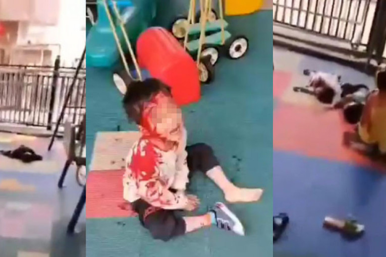 Napad nožem u vrtiću! Potresne scene sa lica mesta, povređeno 16 dece (UZNEMIRUJUĆI SADRŽAJ)