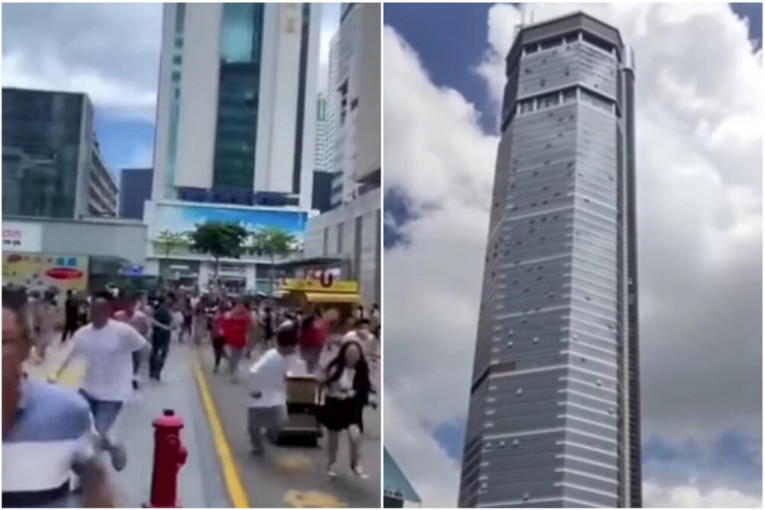 Iz nepoznatih razloga se zaljuljao neboder u Šenženu: Uspaničeni ljudi bežali, naređena evakuacija (VIDEO)