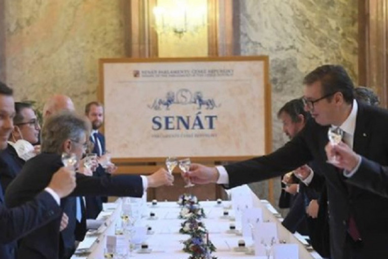 Svečana večera u čast predsednika Srbije u Češkoj (FOTO)