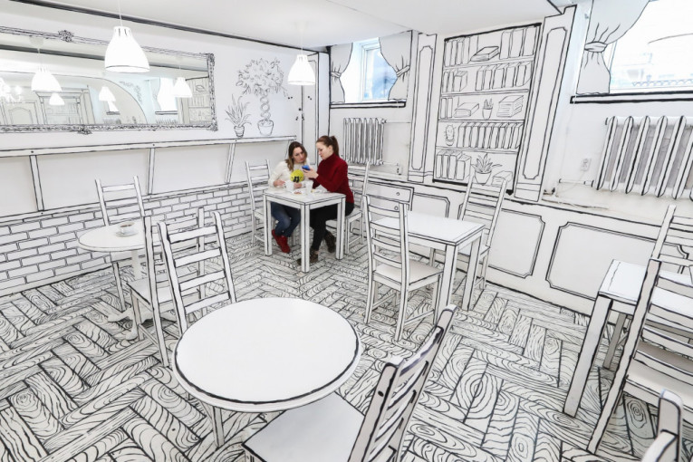 Kao da ste zakoračili u crtani film! Kafić koji goste uvodi u drugu dimenziju