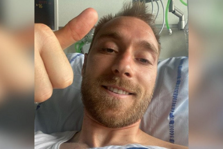 Prva slika Eriksena iz bolničke postelje posle trenutka koji je zaledio fudbalski svet: Dobro sam, svim srcem uz moju Dansku