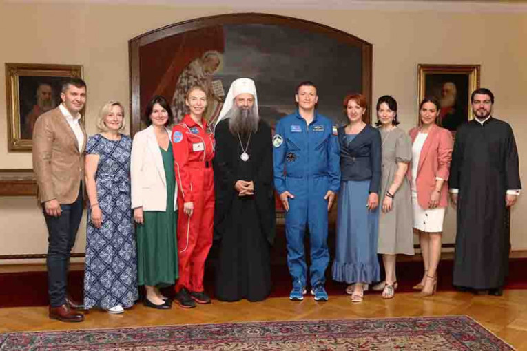 Šta povezuje manastir i svemirsku stanicu: Patrijarh Porfirije primio ruske kosmonaute (FOTO)