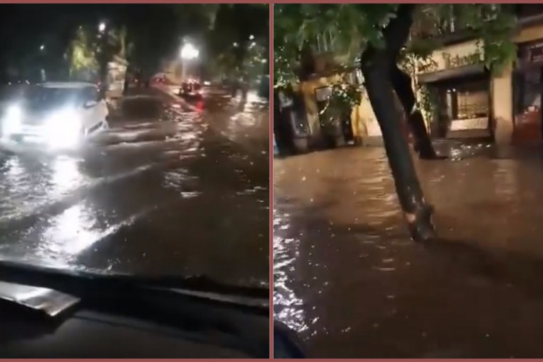 Automobili "glisirali" ulicama, voda prešla čitav metar: Strašno nevreme u Subotici (VIDEO)