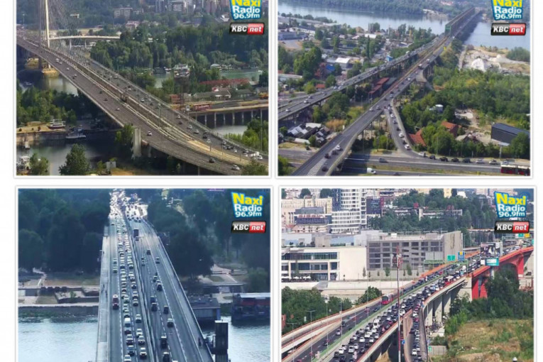Saobraćajni kolaps širom prestonice: Gužva na Pančevcu zbog udesa, ali i na ostalim mostovima