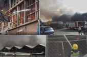 Ogroman požar na Dorćolu: Goreo magacin, 13 vatrogasnih ekipa se borilo sa stihijom (FOTO/VIDEO)