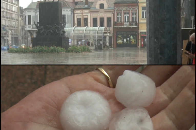 Oluja, kiša i grad protutnjali Srbijom: Nevreme napravilo haos, poplavljen deo auto-puta (VIDEO)
