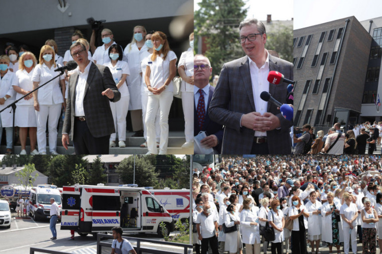 Vučić otvorio Zdravstvenu stanicu u Borči: "Ovde ćemo spasavati živote, kako naših penzionera, tako i naše dece" (FOTO+VIDEO)