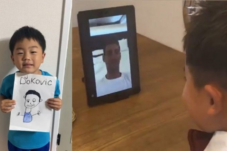 Neraskidiva veza: Dečak iz Japana poželeo Novaku dobrodošlicu na Olimpijske igre (VIDEO)