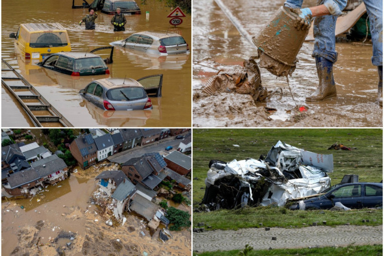 Kataklizma u Evropi: Broj žrtava poplava prešao 180, železnice u prekidu, putevi kao reke (VIDEO)