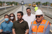 Brza pruga Beograd-Novi Sad od februara u saobraćaju: Ministar Momirović obišao radove u Zemunu