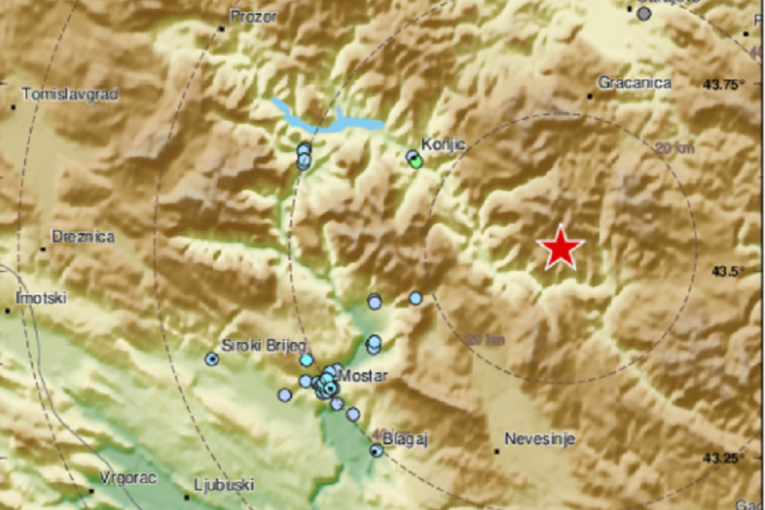 "Bilo je poput eksplozije": Zemljotres probudio građane Konjica