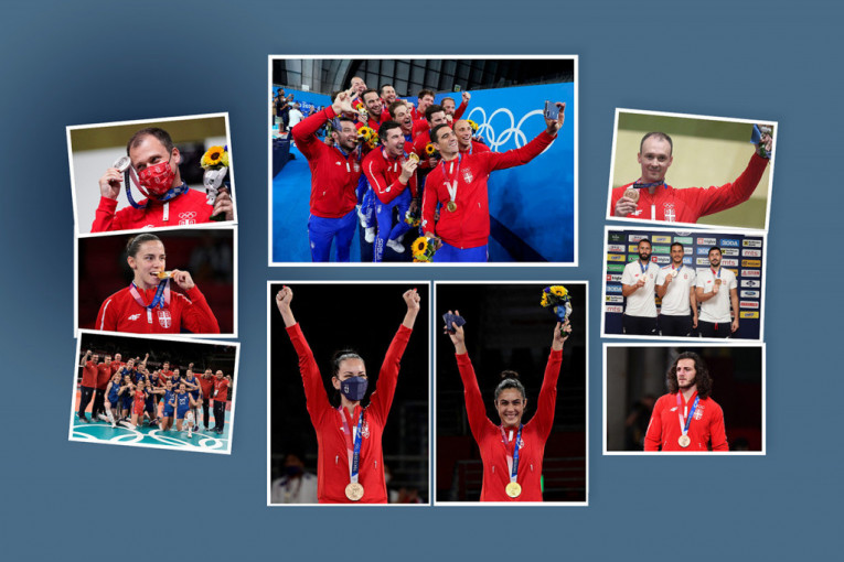 Dame i gospodo, iz Tokija sija veličanstvena Srbija: Devet olimpijskih medalja na jednom mestu (FOTO)