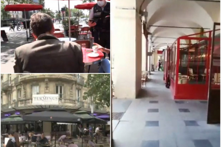 Kafići pusti, sedi se na ulici: Francuzi neće zdravstvene propusnice za ulazak u lokale (VIDEO)