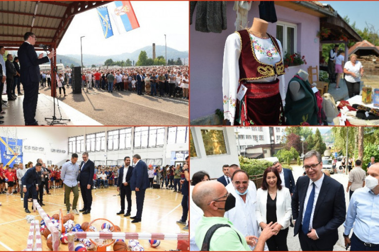 Predsednik posetio Zlatiborski okrug: Kusturica dočekao Vučića, izgradnja puta ka Mitrovcu počinje za 15 dana (FOTO/VIDEO)