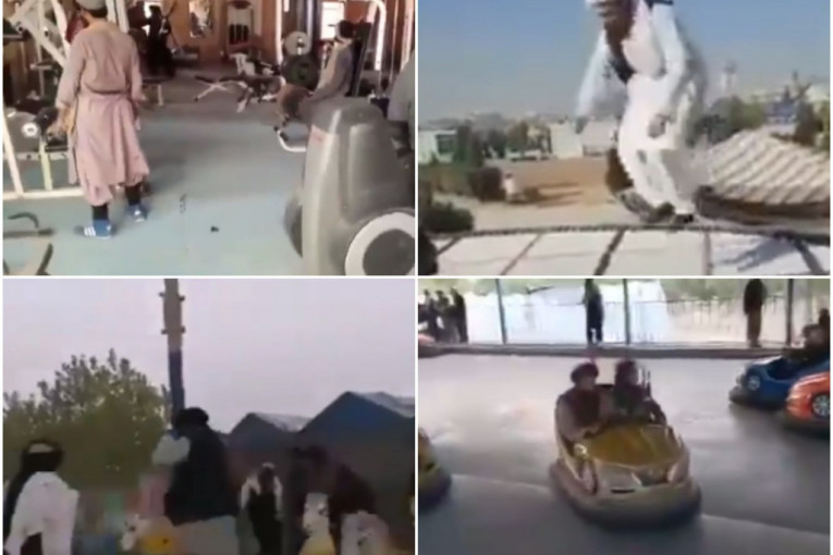 Zaista bizarni snimci talibana! Provode se u teretani, na vrteškama i autićima za sudaranje! (VIDEO)