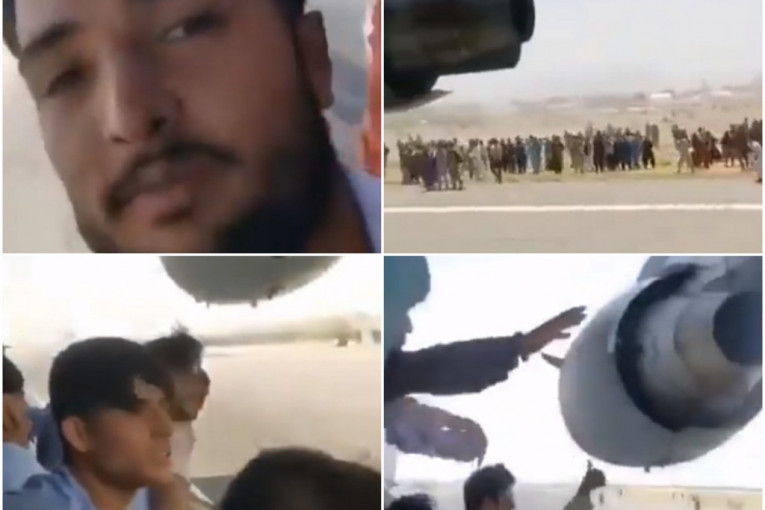 Avganistanac se popeo na točak aviona, misleći da će tako pobeći iz zemlje, a onda je nastao horor (VIDEO)